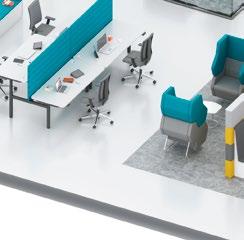 meeting zone in an office facilitates communication