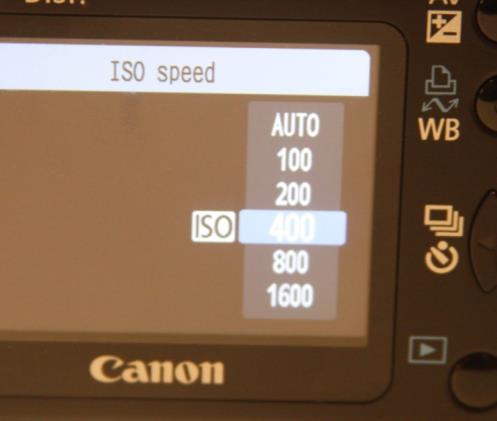 ISO Settings Canon Rebel XS uses a button on