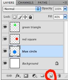Selecting Multiple Layers: Hold down the command key Duplicating Layers: Drag the layer you would like to