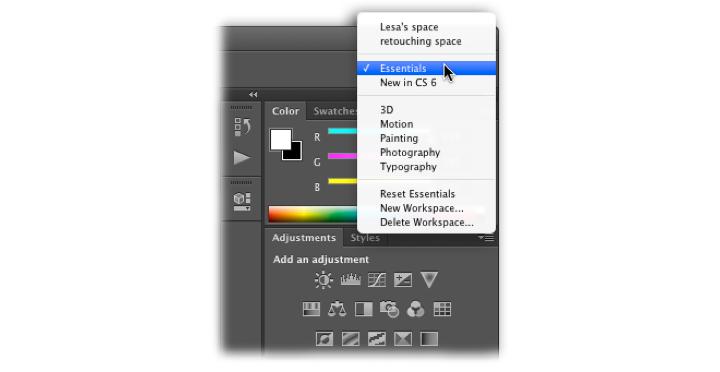 Customizing your Workspace Tools Home base for all of Photoshop s editing tools.