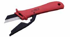 Insulated Tools Insulated Cable Knife - Straight Blade High quality stainless steel blade Insulated Interchangable Blade Cable Knife High quality stainless steel blade TMNS Blade length -0A 2"(mm)