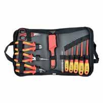 Insulated Tools 0Pc VDE Insulation Tool Set Products include: piece 7"/mm wire cutters piece 6"/mm diagonal pliers piece test pen: V / 0V 7 piece