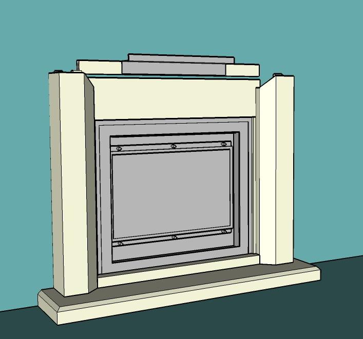 Insure that there is an even gap between the edge of the outer frame on the Clearview and the inside of the Jurastone slips.