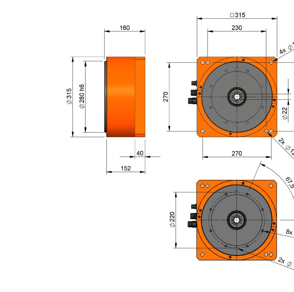 additional assemblies with centering ring with centering flansh with centering ring and centering flansh Centre hole Direction of rotation cw-ccw rotation Working position any, standard: Horizontal