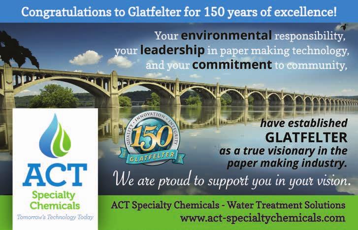 Glatfelter «one industry, Glatfelter now has three distinct business units.