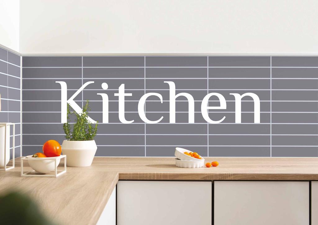 Toscana Tile 2506-F22 G Anthracite Splashbacks Revitalise your kitchen in just a few hours with a choice of plain or tile pattern