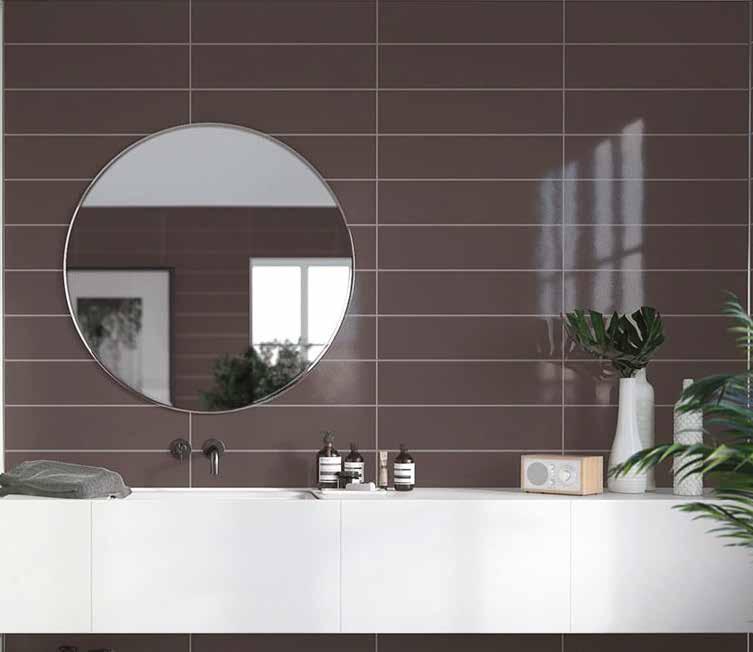 Featuring a realistic tile effect grout line, this brand-new range offers a