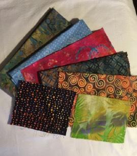 CHALLENGE REMINDER Did you participate in the Tear, Drop and Pass batik fabric exchange at the June guild meeting?
