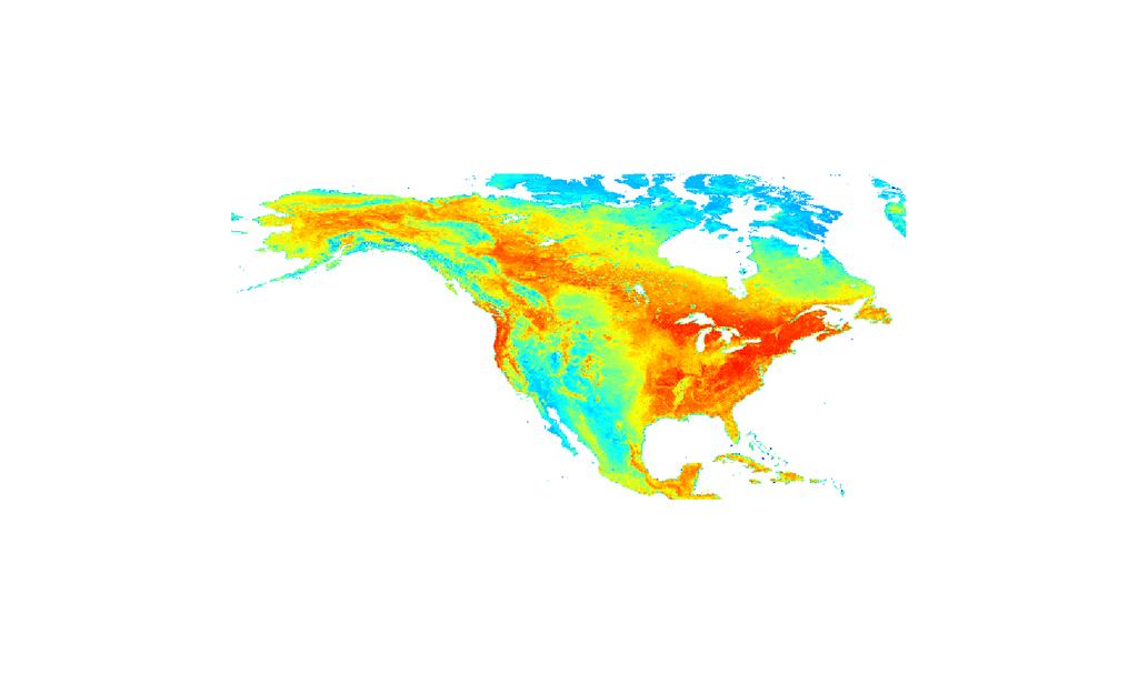 Bird migration model framework illustrating the integration of remote sensing data, near real-time or retrospective climate data assimilation models, biological field data, bird physiological models,