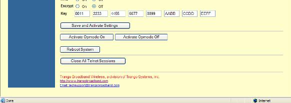 Configuration Screen All user configurable parameters can be entered from the
