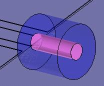 Subtract inner coaxial from outer coaxial pair: Select BOX_11, 12 --> 3D modeler--> Boolean --> subtract (11 from 12) with clone. This will be like as- Fig.
