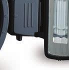SB-R200 Wireless ess Speedlights can be tilted up to 60 degrees to accommodate lenses short working distances.