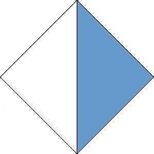 Step 1: Half-square Triangles (1) Draw a diagonal line on the back of all of the B squares. (2) Place the B squares right sides together on top of the C squares.