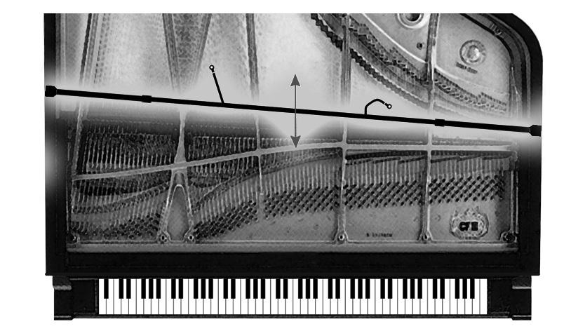 Support Arms and Installing Felt Pads will depend upon the piano, its size and how it is made. This will govern whether the microphone heads can be faced toward or faced away from the dampers.