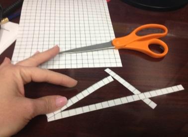 using a ruler, or the teacher may find items which make manipulatives.