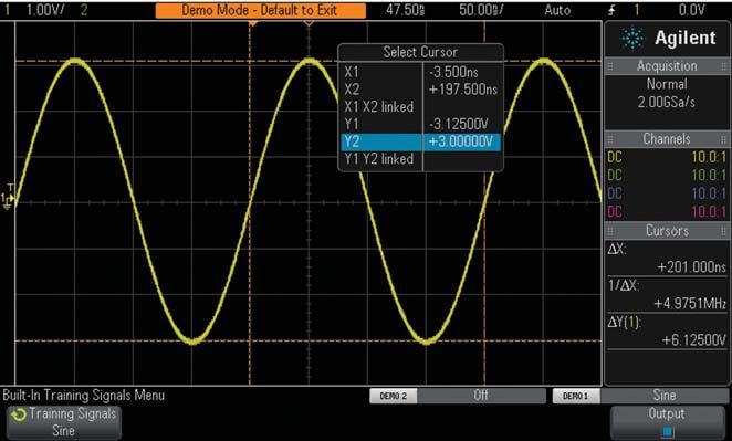 Built-in Oscilloscope Training Signals with Step-by-Step Instructions and Tutorial An oscilloscope is the one measurement tool that students will use more than any other instrument to perform