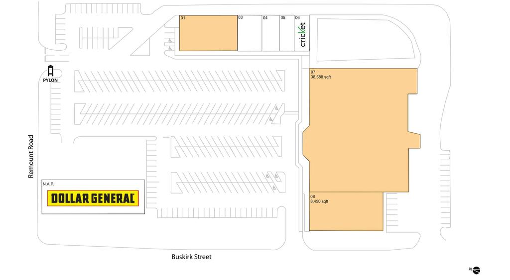 Site/Leasing Plan All God s Children Day Care First Impressions Barber China Wok Center Size: 60,238 SF