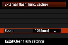 Set with the camera Set with the flash unit Tip: Adjust not only the angle of the flash head, but the flash angle as well A genuine external flash allows adjustment of not only the angle of the flash
