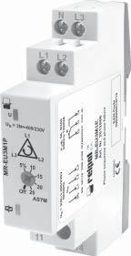 32 MR-EU3M1P monitoring relays Voltage monitoring in 3-phase mains Monitoring of phase sequence and phase failure Monitoring of asymmetry ❶ Connection of neutral wire optional Supply voltage =