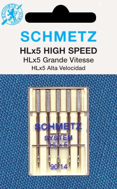 HIGH SPEED PROFESSIONAL QUILTING Size: 75/11, 90/14, 100/16 Feature: A chromeplated, flat shank needle (similar to 130/705 H) designed specifically for high-speed professional