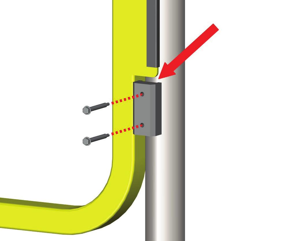 Tighten U-Bolts into final position. Install plastic protective thread caps (optional). Illustration 5.