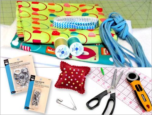 Sewing Machine and standard presser foot Fabric and Other Supplies 1 yard of 44"+ quilting weight cotton fabric for the pack exterior front and pockets 1 yard of 44"+ quilting wieght cotton fabric