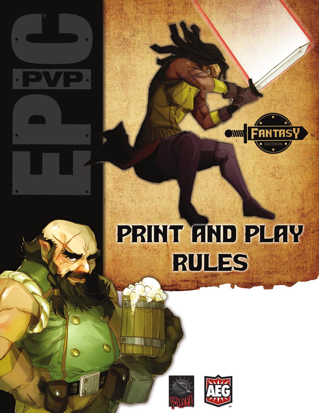 The concept of Epic PvP is simple; build a character by choosing and shuffling two small decks of cards a Race deck and a Class deck into a larger deck. Take this deck and battle with your friends.