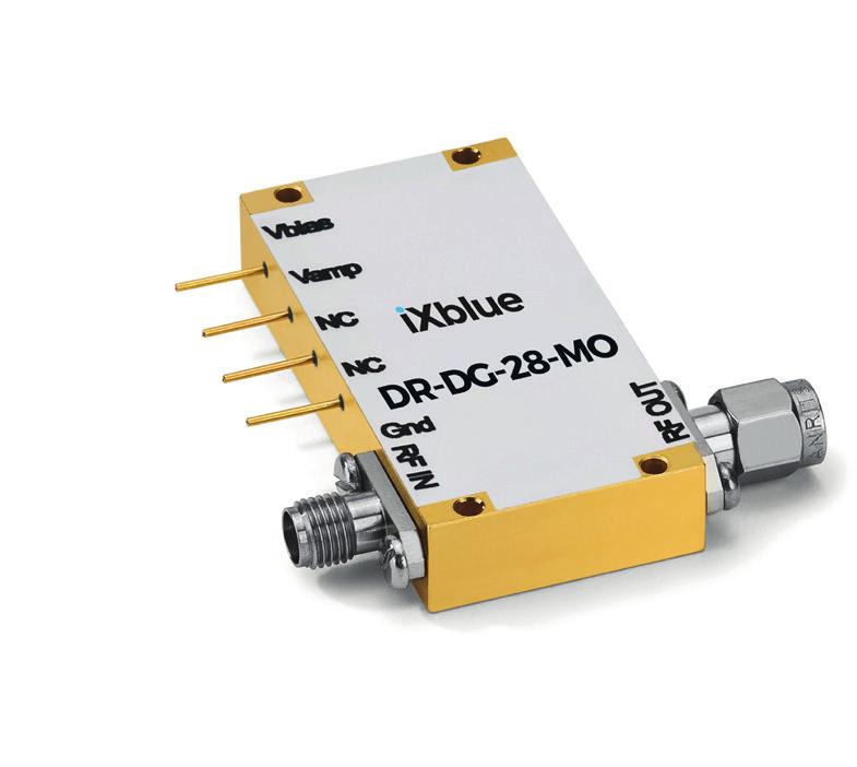 The is a driver module optimized for digital applications at 28 Gbps 32 Gbps data rate. It exhibits an output voltage of V pp and a broad bandwidth of 28 GHz.