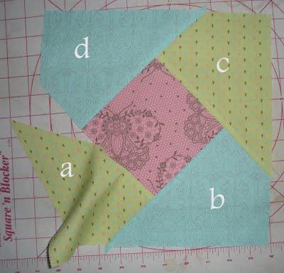 attach {a}. Finish sewing and press out. You have finished one block! 12.