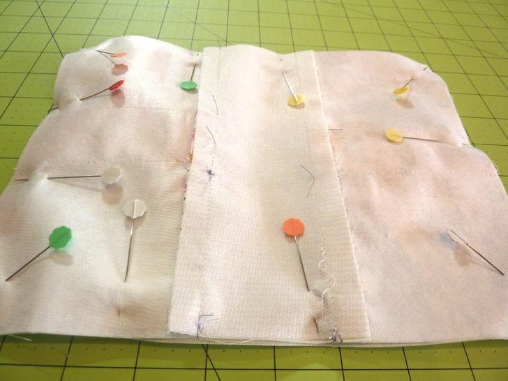 2. Sew around all edges using a ½ seam allowance, remembering to pivot at all the corners and to lock your seam