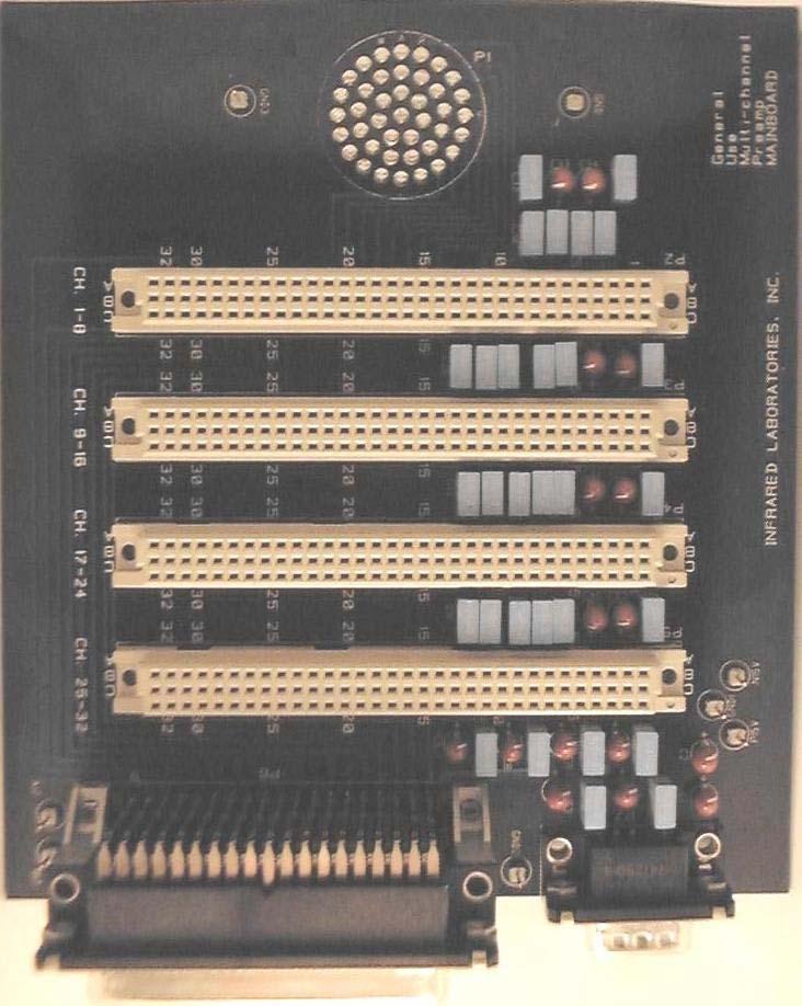 GUMP Mainboard Layout GUMP end panel Outputs 1-1 Outputs 1-2 Power Input 41 pin - Inputs Parts List (populated for 4 Daughter Boards) QTY Description 1 connector, 41 PIN Bulkhead Recepticle 1