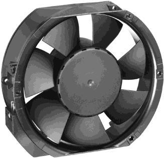 1 General Fan type Rotational direction looking at rotor Airflow direction Bearing system Mounting position Fan counterclockwise Air outlet over struts Ball bearing any 2 Mechanics 2.
