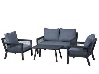 La Rochelle Rope 2 Seat Sofa & 2 Sofa Armchairs with Rectangle Coffee Table RRP: 10. SAVING: 300 OUR PRICE: 7.