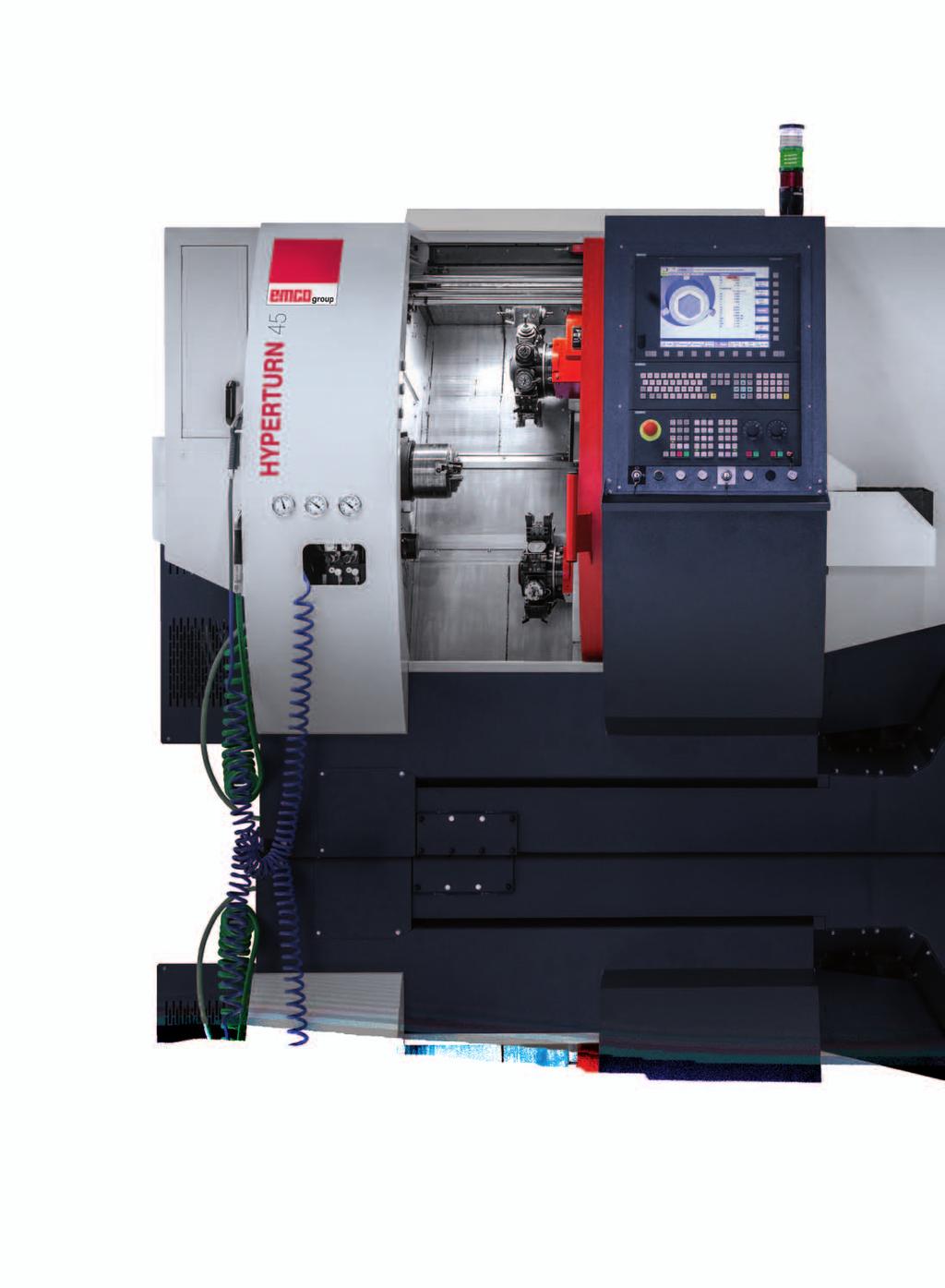 HYPERTURN 45 [Y axis] [Upper tool turret] - 12-station tool turret - VDI25 quick-change system - 12 driven tool stations - Servo-controlled - Rigid tapping - Polygonal turning, etc.