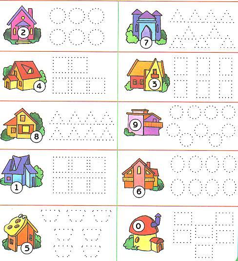 Problem 3 1. Look at the number on each house. Say the number. 2.