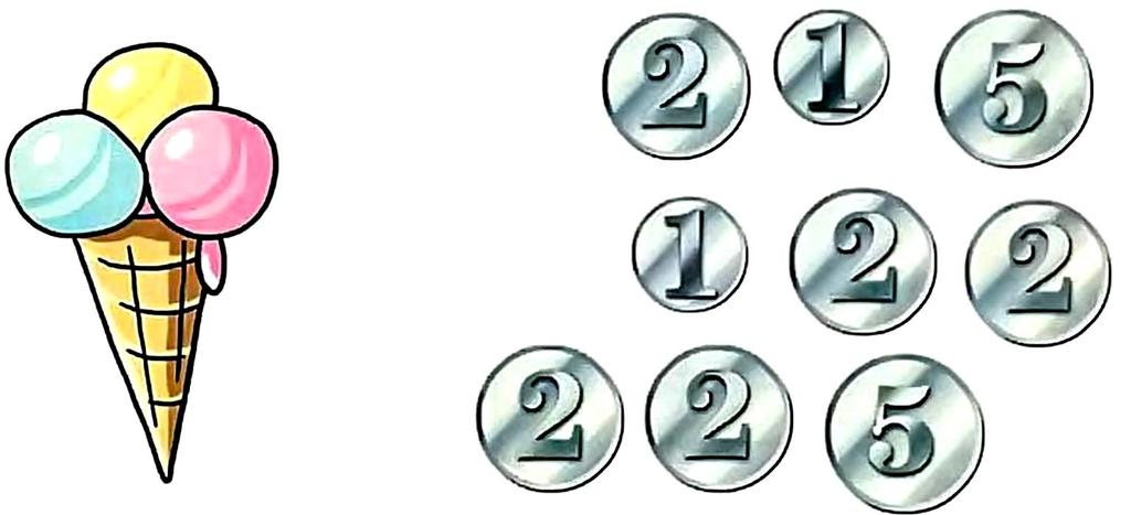 Problem 6 Using the coins try to get number 9 as many