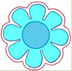 10. To use the Outline Tool start by making short clicks and tracing around the petals (blue line).
