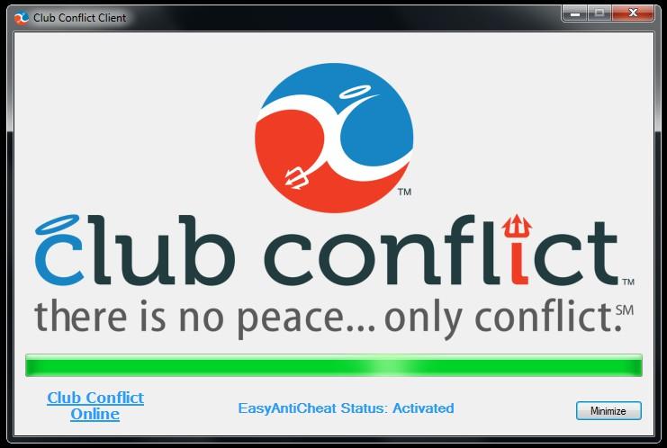 The Club Conflict Client is compatible with Windows 7, Windows 8 and Windows 10.