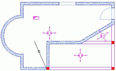 Instructions On the Model toolbar, Roof and ramp flyout, select Create a roof in the current level. Click on the previously drawing line.