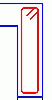 Instructions Input the U direction in the wall and the desired U length value. Enter 0.40 m. Explanations The U bar is defined. Three bars have been defined and must be placed.
