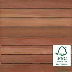 Bison FSC Massaranduba Wood Tiles Model: WT-FSC-100%-MASS-24 Species: