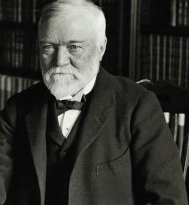 Andrew Carnegie was born in Dunfermline, Scotland. After moving to the United States, he worked a series of railroad jobs.