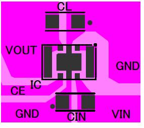 LAYOUT AND USE CONSIDERATIONS 1. Wire external cmpnents as clse t the IC as pssible and use thick, shrt cnnecting traces t reduce the circuit impedance.