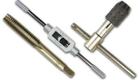 Q. (a) Name the tool shown above, which is used to achieve an internal screw thread.