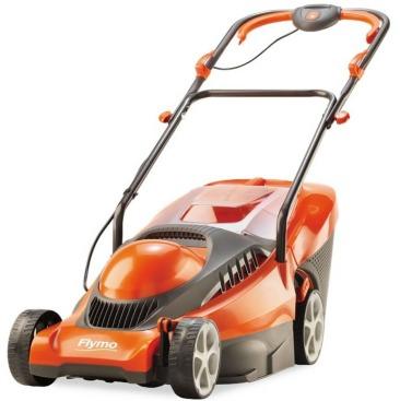 Q. Choose 5 design factors which have affected the design of this Flymo Electric Lawn Mower and then describe where they are used.