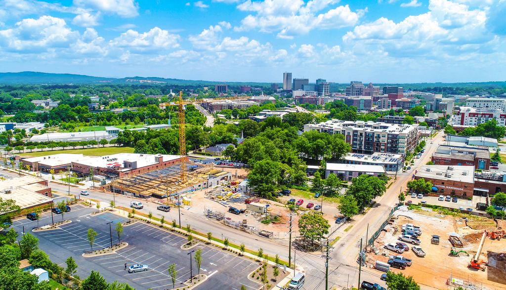 DOWNTOWN GREENVILLE SITE AVAILABLE Prime Downtown Development Site at