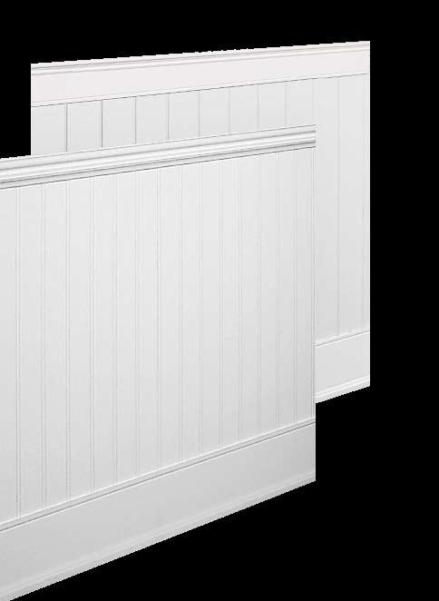 The Bayside is easy to install, too -- ideal for any do-it-yourselfer. Bayside Elite Cottage Beadboard is one of our most economical wainscot options.