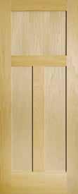 Raised Panel 3/4 Veneered Panel Hardwood Door