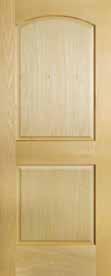 Door Edges Poplar flat panel, raised panel and