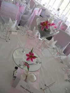 Centrepiece Packages Prices per Table and include Mirror Base and Tea-lights Ostrich Feathers